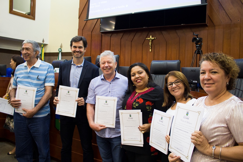 Pioneiros na implantação do CEOPE recebem moção de aplausos pela Câmara Municipal de Cuiabá